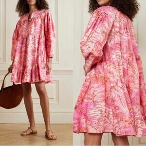 Ulla Johnson Leika Tiered Floral Mini Dress 0